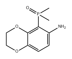 1,4-Benzodioxin-6-amine, 5-(dimethylphosphinyl)-2,3-dihydro- Structure