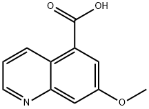 5-Quinolinecarboxylic acid, 7-methoxy- Structure