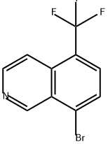 Isoquinoline, 8-bromo-5-(trifluoromethyl)- Structure