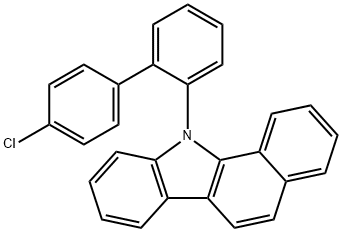 11H-Benzo[a]carbazole, 11-(4'-chloro[1,1'-biphenyl]-2-yl)- Structure