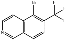 Isoquinoline, 5-bromo-6-(trifluoromethyl)- Structure