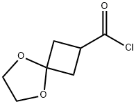 5,8-Dioxaspiro[3.4]octane-2-carbonyl chloride Structure