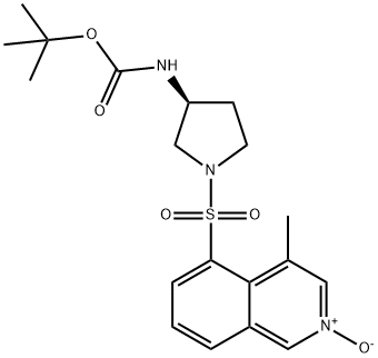 1,1-Dimethylethyl N-[(3S)-1-[(4-methyl-2-oxido-5-isoquinolinyl)sulfonyl]-3-pyrrolidinyl]carbamate Structure