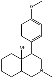 4a(2H)-Isoquinolinol, octahydro-4-(4-methoxyphenyl)-2-methyl- 구조식 이미지