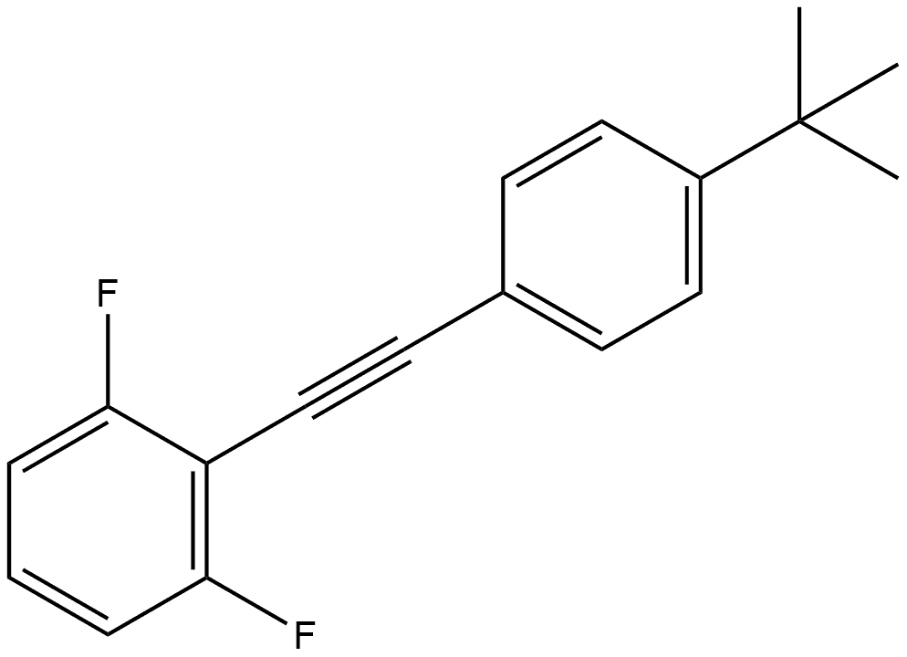 2-[2-[4-(1,1-Dimethylethyl)phenyl]ethynyl]-1,3-difluorobenzene Structure