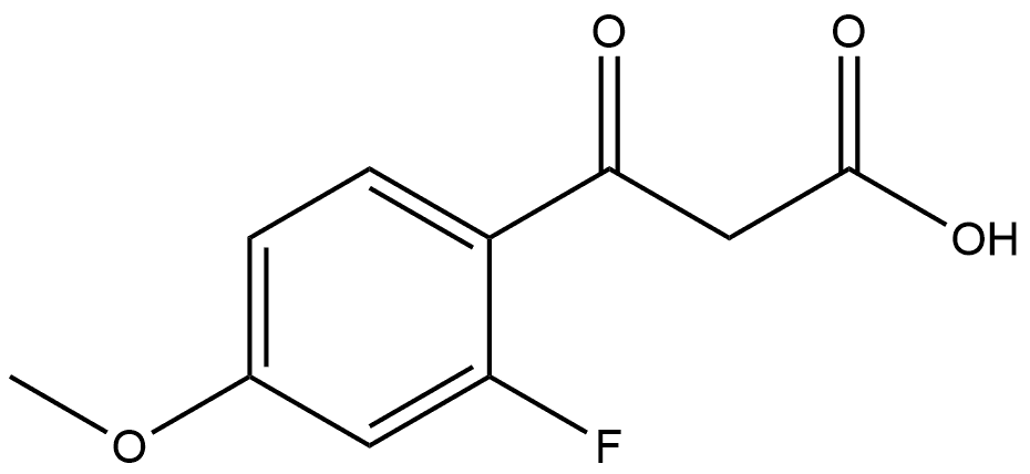 2-Fluoro-4-methoxy-β-oxobenzenepropanoic acid Structure