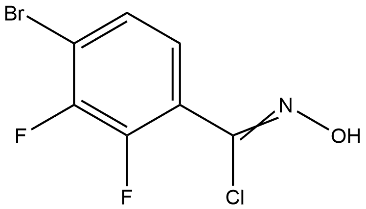 4-Bromo-2,3-difluoro-N-hydroxybenzimidoyl Chloride 구조식 이미지