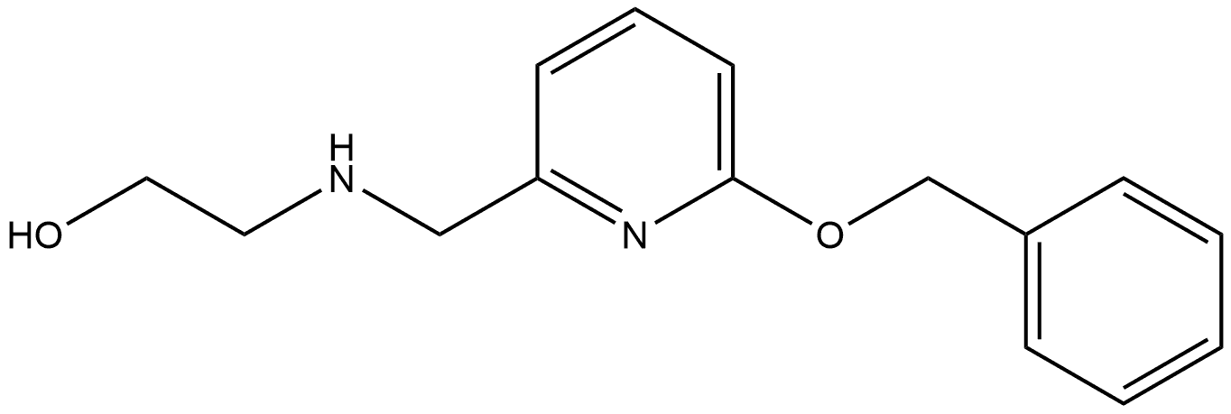 2-(((6-(benzyloxy)pyridin-2-yl)methyl)amino)ethan-1-ol Structure