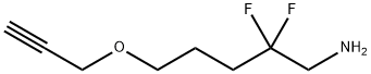 1-Pentanamine, 2,2-difluoro-5-(2-propyn-1-yloxy)- Structure