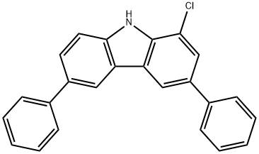 9H-Carbazole, 1-chloro-3,6-diphenyl- Structure