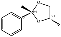 cis-(±)-2,4-dimethyl-2-phenyl-1,3-dioxolane 구조식 이미지