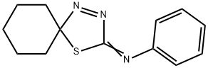 N-(4-Thia-1,2-diazaspiro[4.5]dec-1-en-3-ylidene)aniline Structure