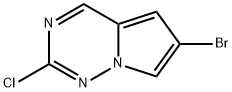 6-bromo-2-cloro pyrrolo[2,1-f][1,2,4]triazin 구조식 이미지