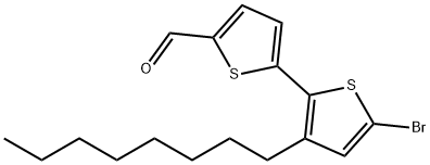 [2,2'-Bithiophene]-5-carboxaldehyde, 5'-bromo-3'-octyl- Structure