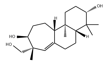 1H-Cyclohepta[a]naphthalene-3,9-diol, 2,3,4,4a,5,6,8,9,10,11,11a,11b-dodecahydro-8-(hydroxymethyl)-4,4,8,11b-tetramethyl-, (3S,4aR,8R,9S,11aS,11bR)- Structure