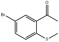 Ethanone, 1-[5-bromo-2-(methylthio)phenyl]- Structure