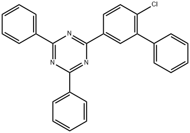 1,3,5-Triazine, 2-(6-chloro[1,1'-biphenyl]-3-yl)-4,6-diphenyl- Structure