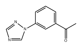 1-(3-(1h-1,2,4-Triazol-1-yl)phenyl)ethan-1-one Structure