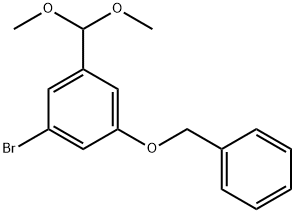 1-(benzyloxy)-3-bromo-5-(dimethoxymethyl)benzene Structure