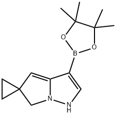 Spiro[cyclopropane-1,5'(6'H)-[4H]pyrrolo[1,2-b]pyrazole], 3'-(4,4,5,5-tetramethyl-1,3,2-dioxaborolan-2-yl)- Structure