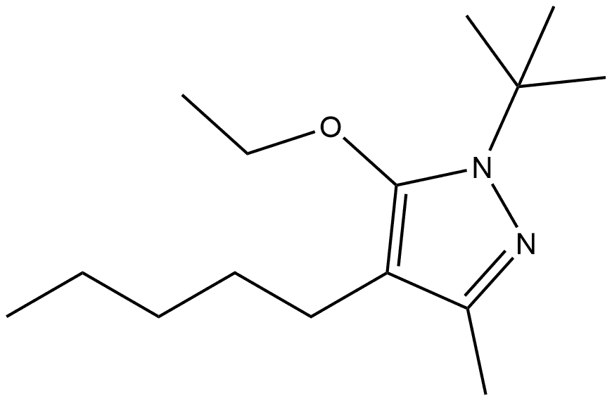 1-tert-butyl-5-ethoxy-3-methyl-4-pentyl-1H-pyrazole Structure