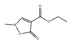 4-Isoxazolecarboxylic acid, 2,5-dihydro-2-methyl-5-oxo-, ethyl ester 구조식 이미지