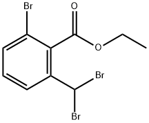 Benzoic acid, 2-bromo-6-(dibromomethyl)-, ethyl ester Structure