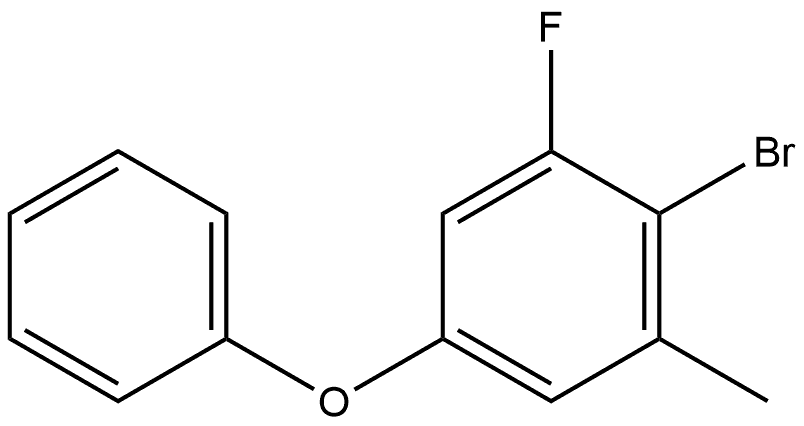 2-Bromo-1-fluoro-3-methyl-5-phenoxybenzene Structure