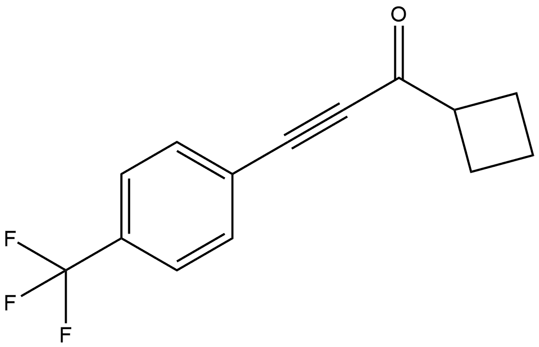 1-Cyclobutyl-3-[4-(trifluoromethyl)phenyl]-2-propyn-1-one Structure