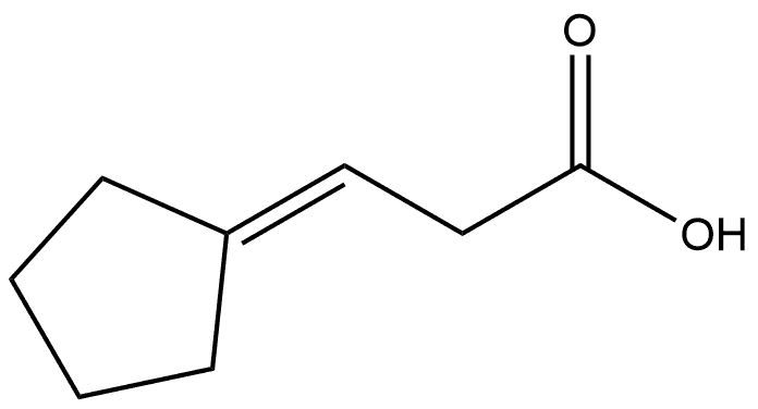 3-Cyclopentylidenepropanoic acid Structure