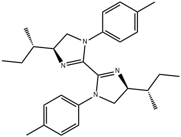 2,2'-Bi-1H-imidazole, 4,4',5,5'-tetrahydro-1,1'-bis(4-methylphenyl)-4,4'-bis[(1S)-1-methylpropyl]-, (4S,4'S)- Structure