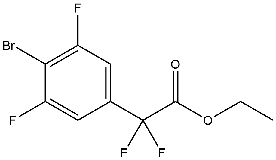 Ethyl 4-bromo-α,α,3,5-tetrafluorobenzeneacetate Structure