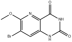 Pyrido[3,2-d]pyrimidine-2,4(1H,3H)-dione, 7-bromo-6-methoxy- 구조식 이미지