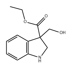 1H-Indole-3-carboxylic acid, 2,3-dihydro-3-(hydroxymethyl)-, ethyl ester 구조식 이미지