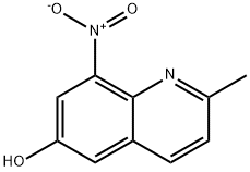 6-Quinolinol, 2-methyl-8-nitro- 구조식 이미지