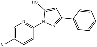 1H-Pyrazol-5-ol, 1-(5-chloro-2-pyridinyl)-3-phenyl- Structure