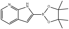 1H-Pyrrolo[2,3-b]pyridine, 2-(4,4,5,5-tetramethyl-1,3,2-dioxaborolan-2-yl)- Structure