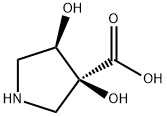 rac-(3R,4S)-3,4-dihydroxypyrrolidine-3-carboxylic acid hydrochloride, trans Structure