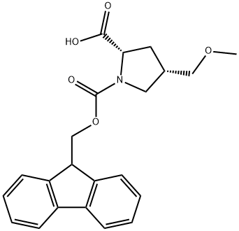 (2S,4S)-1-{[(9H-fluoren-9-yl)methoxy]carbonyl}-4-(
methoxymethyl)pyrrolidine-2-carboxylic acid Structure