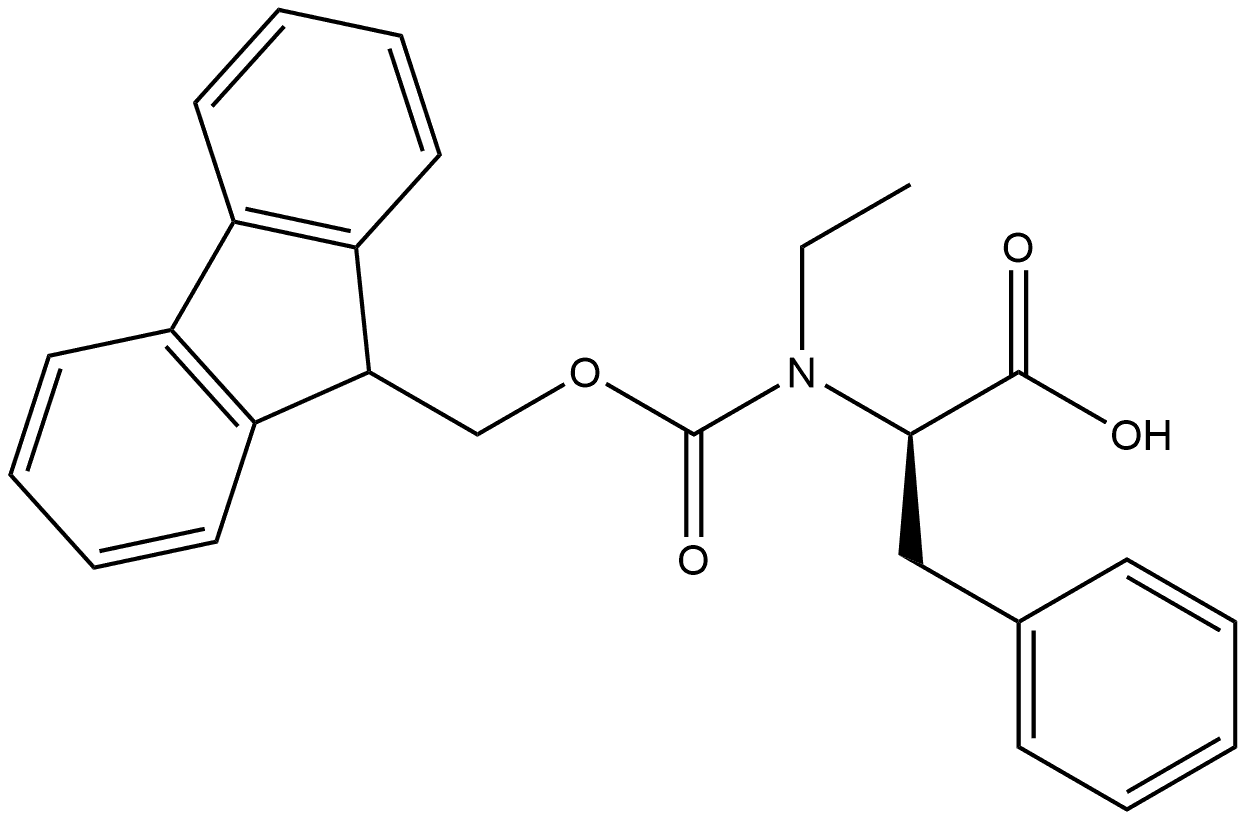 Fmoc-N-Ethyl-D-phenylalanine Structure