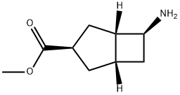 rac-methyl (1R,3S,5R,6R)-6-aminobicyclo[3.2.0]heptane-3-carboxylate hydrochloride Structure