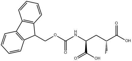 (2S,4R)-2-({[(9H-fluoren-9-yl)methoxy]carbonyl}a
mino)-4-fluoropentanedioic acid Structure