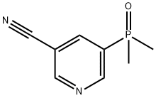 3-Pyridinecarbonitrile, 5-(dimethylphosphinyl)- 구조식 이미지