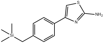 2-Thiazolamine, 4-[4-[(trimethylsilyl)methyl]phenyl]- Structure