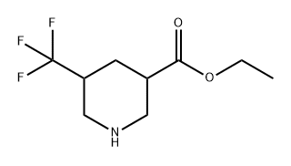 3-Piperidinecarboxylic acid, 5-(trifluoromethyl)-, ethyl ester Structure