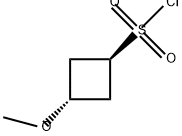 Cyclobutanesulfonyl chloride, 3-methoxy-, trans- Structure