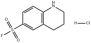 6-Quinolinesulfonyl fluoride, 1,2,3,4-tetrahydro-, hydrochloride (1:1) Structure