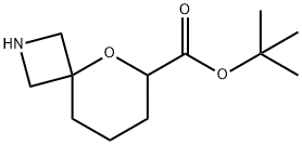 1,1-Dimethylethyl 5-oxa-2-azaspiro[3.5]nonane-6-carboxylate Structure