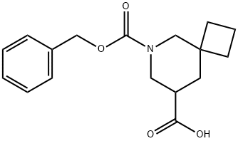 6-Aza-spiro[3.5]nonane-6,8-dicarboxylic acid 6-benzyl ester Structure