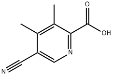 2-Pyridinecarboxylic acid, 5-cyano-3,4-dimethyl- Structure